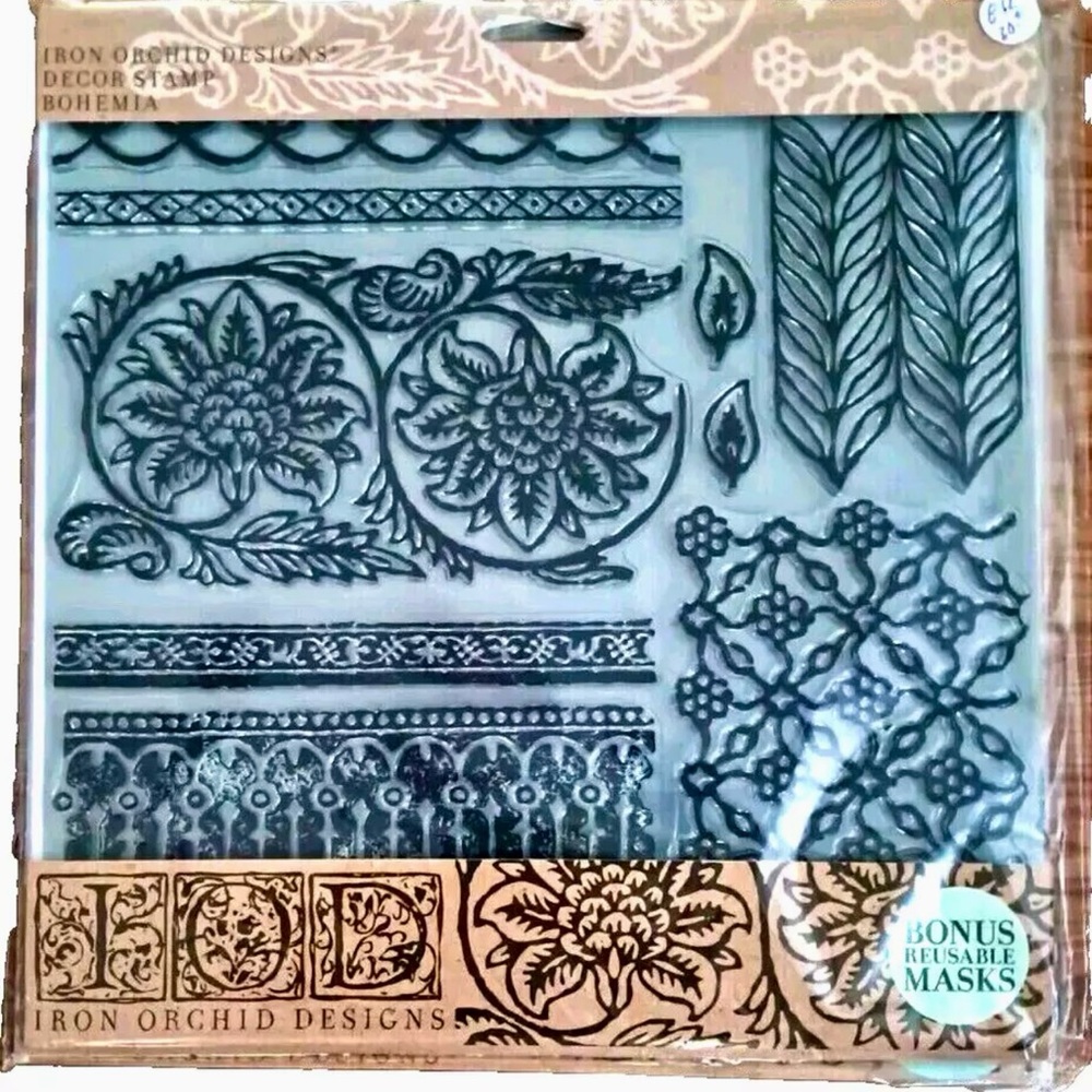 Bohemia stamp from IOD NWT Iron Orchis Designs